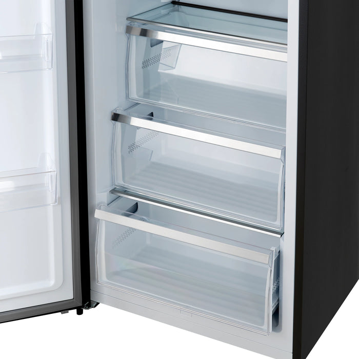 Forno Maderno 28" Right/Left Swing Convertible Freestanding Refrigerator/Freezer - Stainless Steel, Black, White (FFFFD1722-28RS / FFFFD1722-28LS)