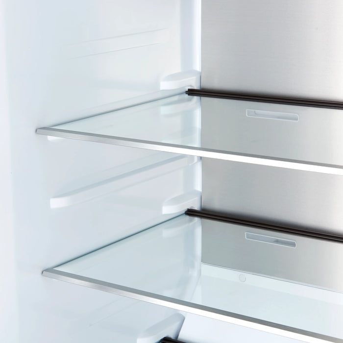 Forno Maderno 28" Right/Left Swing Convertible Freestanding Refrigerator/Freezer - Stainless Steel, Black, White (FFFFD1722-28RS / FFFFD1722-28LS)