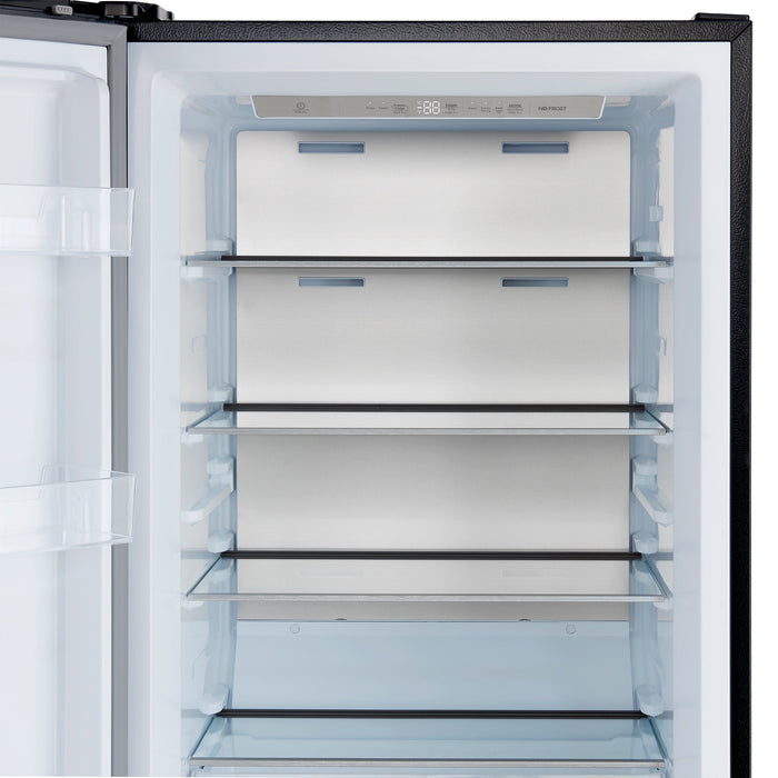 Forno Maderno 60" 27.2 cu. ft. Convertible Refrigerator and Freezer with Grill Trim Kit in Stainless Steel, Black or White with Antique Brass Handles (FFFFD1722-60SG)