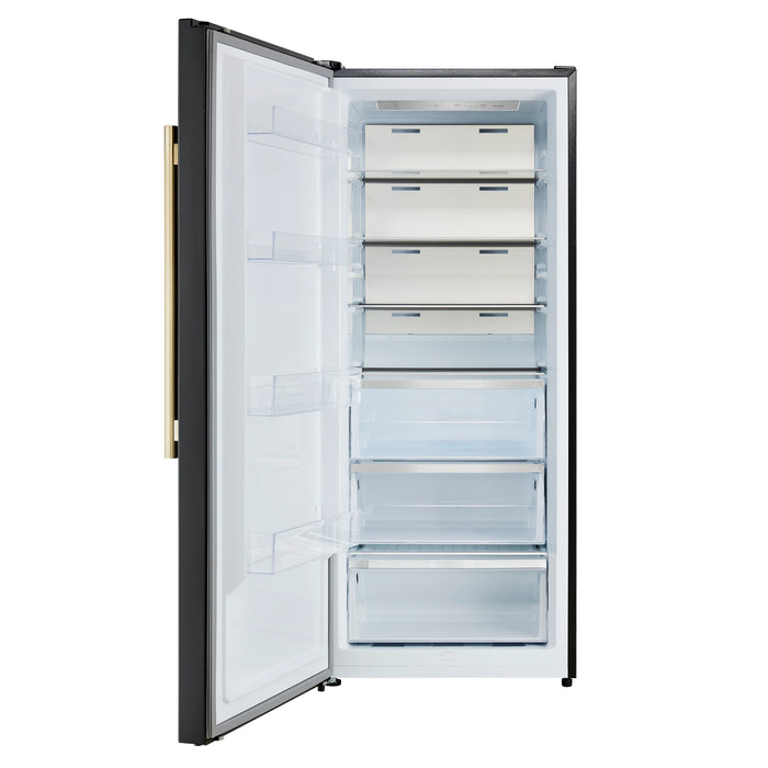 Forno Maderno 28" Right/Left Swing Convertible Freestanding Refrigerator/Freezer - Stainless Steel, Black, White (FFFFD1722-28RS / FFFFD1722-28LS)
