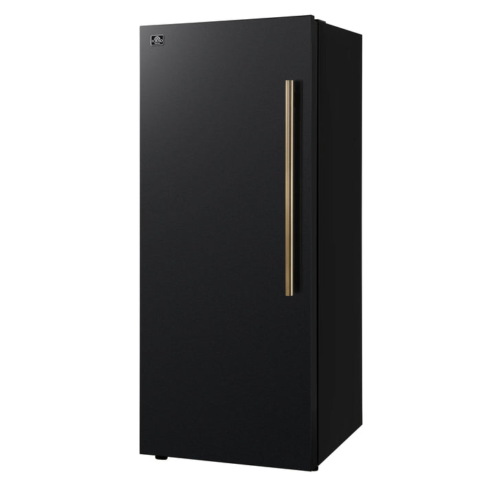 Forno Maderno 28" Right/Left Swing Convertible Freestanding Refrigerator/Freezer - Stainless Steel, Black, White (FFFFD1722-28RS / FFFFD1722-28LS)