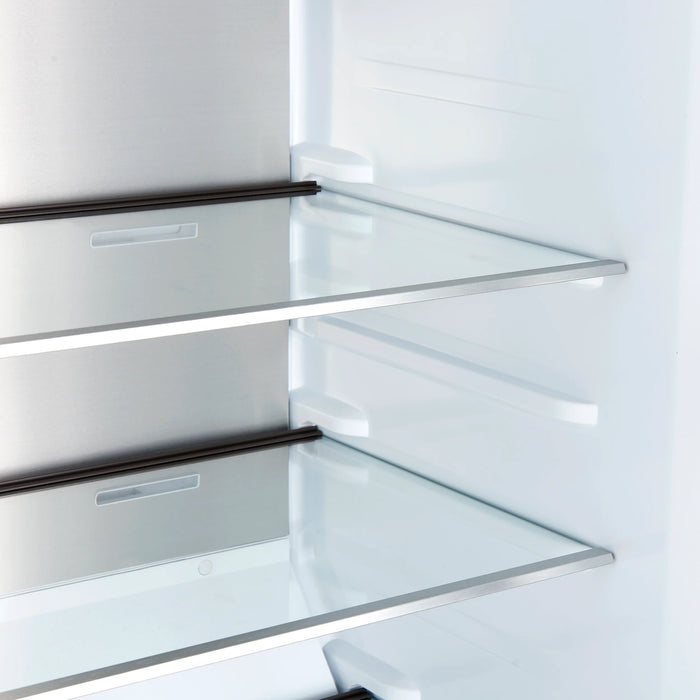 Forno Maderno 28" Right/Left Swing Convertible Freestanding Refrigerator/Freezer - Stainless Steel, Black, White (FFFFD1722-28RS / FFFFD1722-28LS)