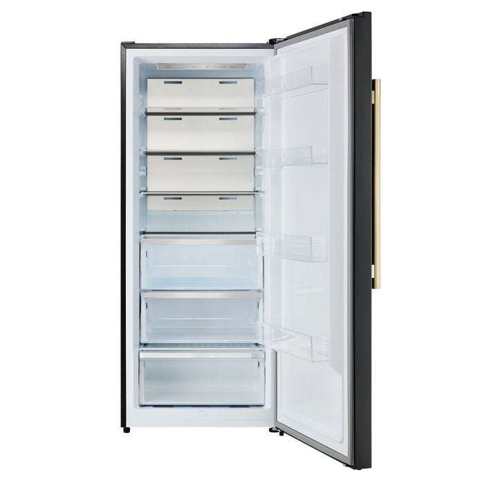 Forno Maderno 28" Right/Left Swing Convertible Freestanding Refrigerator/Freezer - Stainless Steel, Black, White (FFFFD1722-28RS / FFFFD1722-28LS)