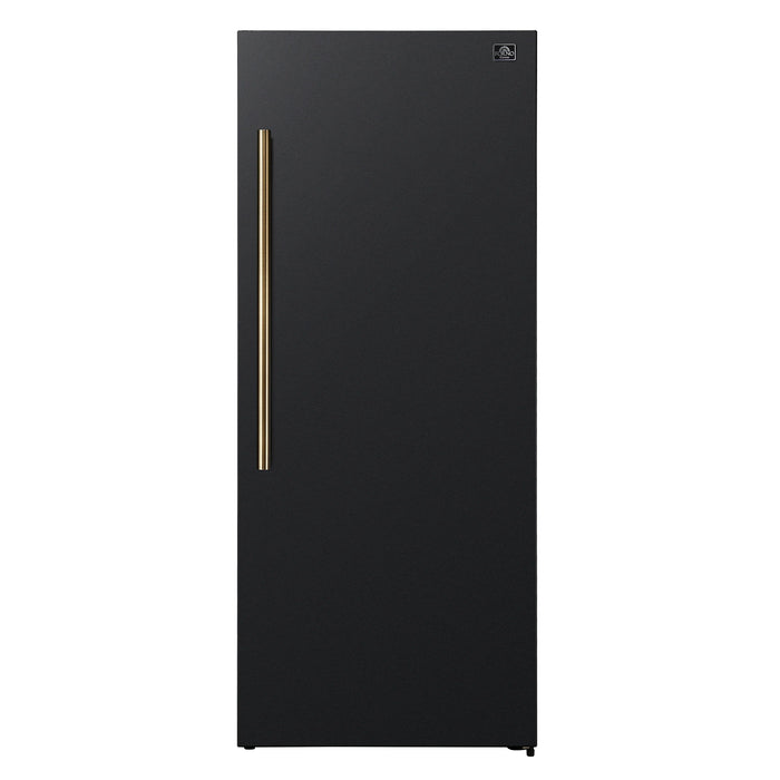 Forno Maderno 28" Right/Left Swing Convertible Freestanding Refrigerator/Freezer - Stainless Steel, Black, White (FFFFD1722-28RS / FFFFD1722-28LS)