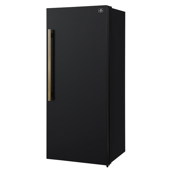 Forno Maderno 28" Right/Left Swing Convertible Freestanding Refrigerator/Freezer - Stainless Steel, Black, White (FFFFD1722-28RS / FFFFD1722-28LS)