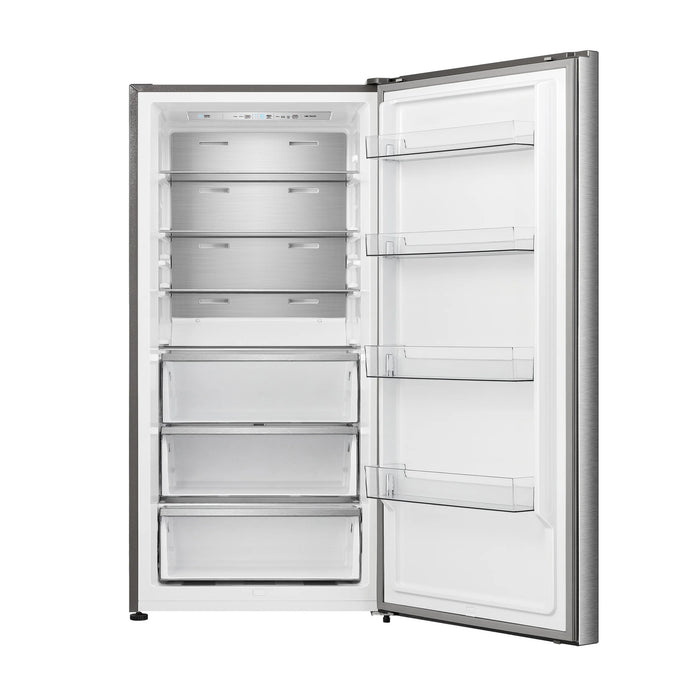 Forno Maderno 28" Right/Left Swing Convertible Freestanding Refrigerator/Freezer - Stainless Steel, Black, White (FFFFD1722-28RS / FFFFD1722-28LS)