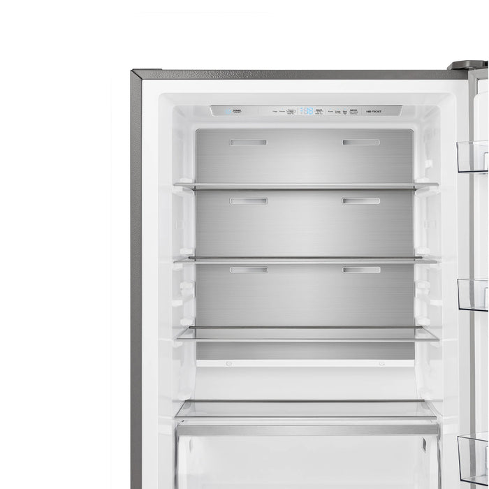 Forno Maderno 28" Right/Left Swing Convertible Freestanding Refrigerator/Freezer - Stainless Steel, Black, White (FFFFD1722-28RS / FFFFD1722-28LS)