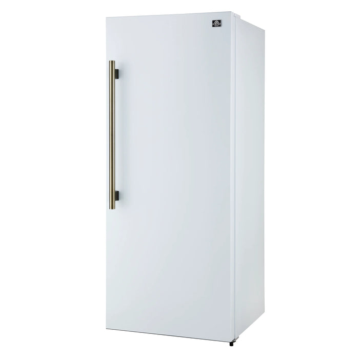 Forno Maderno 28" Right/Left Swing Convertible Freestanding Refrigerator/Freezer - Stainless Steel, Black, White (FFFFD1722-28RS / FFFFD1722-28LS)