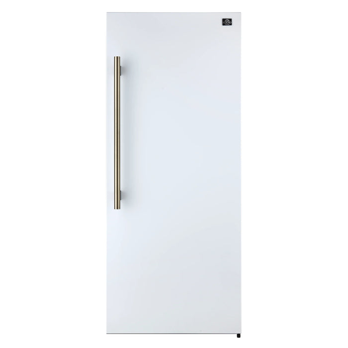 Forno Maderno 28" Right/Left Swing Convertible Freestanding Refrigerator/Freezer - Stainless Steel, Black, White (FFFFD1722-28RS / FFFFD1722-28LS)