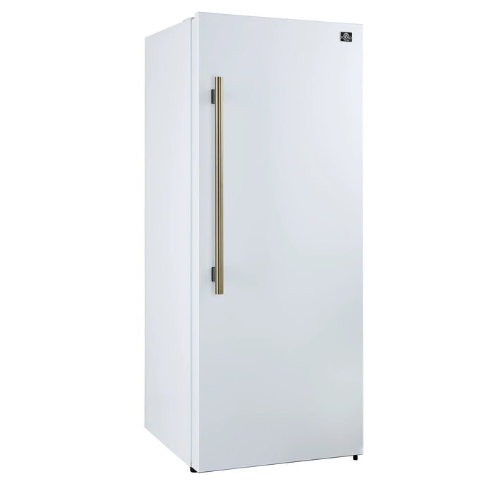 Forno Maderno 28" Right/Left Swing Convertible Freestanding Refrigerator/Freezer - Stainless Steel, Black, White (FFFFD1722-28RS / FFFFD1722-28LS)