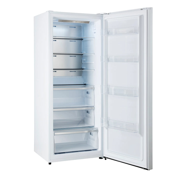 Forno Maderno 28" Right/Left Swing Convertible Freestanding Refrigerator/Freezer - Stainless Steel, Black, White (FFFFD1722-28RS / FFFFD1722-28LS)