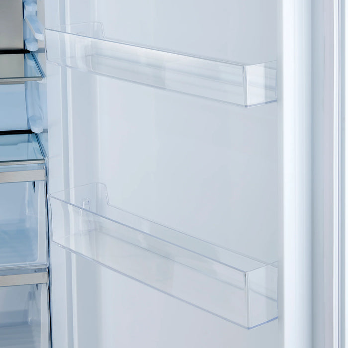 Forno Maderno 28" Right/Left Swing Convertible Freestanding Refrigerator/Freezer - Stainless Steel, Black, White (FFFFD1722-28RS / FFFFD1722-28LS)