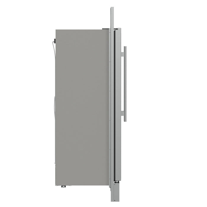 Forno Fortezza 60" 28 cu. ft. Refrigerator/Freezer with Automatic Ice Maker and Modern Trim Kit in Stainless Steel (FFFFD1738-60MG)