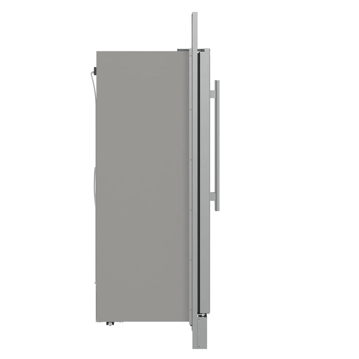 Forno Fortezza 60" 28 cu. ft. Refrigerator/Freezer with Automatic Ice Maker and Grill Trim Kit in Stainless Steel (FFFFD1738-60SG)