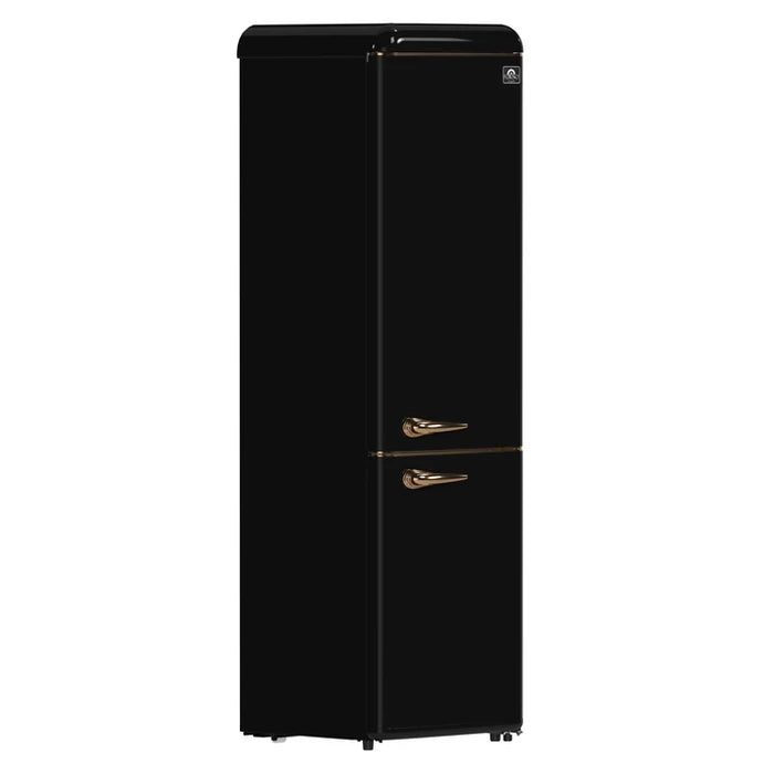 Forno Storico 22" 9 cu. ft. Retro Refrigerator in White with Copper Accents| White, Black Red (FFFFD1745-22WHT)