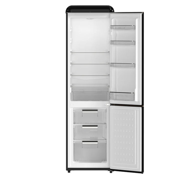 Forno Storico 22" 9 cu. ft. Retro Refrigerator in White with Copper Accents| White, Black Red (FFFFD1745-22WHT)