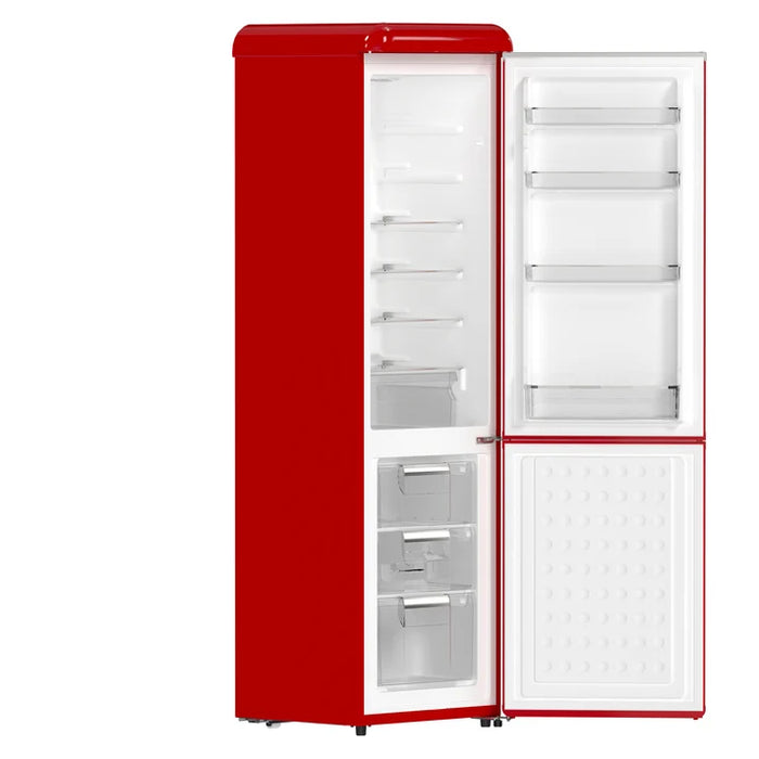Forno Storico 22" 9 cu. ft. Retro Refrigerator in White with Copper Accents| White, Black Red (FFFFD1745-22WHT)