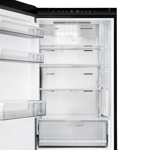 Forno Custodia 23.4" 10.3 cu. ft. Left Swing Refrigerator with Bottom Freezer and Ice Maker