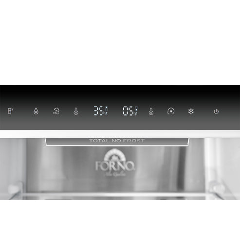 Forno Custodia 23.4" 10.3 cu. ft. Right Swing Refrigerator with Bottom Freezer