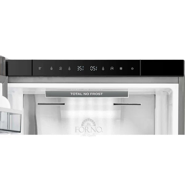 Forno Custodia 46.8" 20.6 cu. ft. Refrigerator with Bottom Freezer and Ice Maker in Stainless Steel (FFFFD1766-48S)