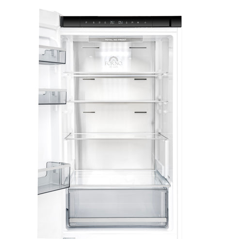 Forno Custodia 23.4" 10.3 cu. ft. Left Swing Refrigerator with Bottom Freezer and Ice Maker