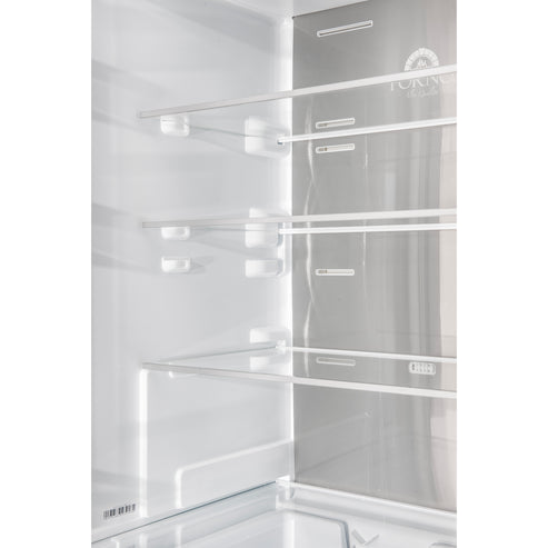 Forno Custodia 23.4" 10.3 cu. ft. Left Swing Refrigerator with Bottom Freezer and Ice Maker
