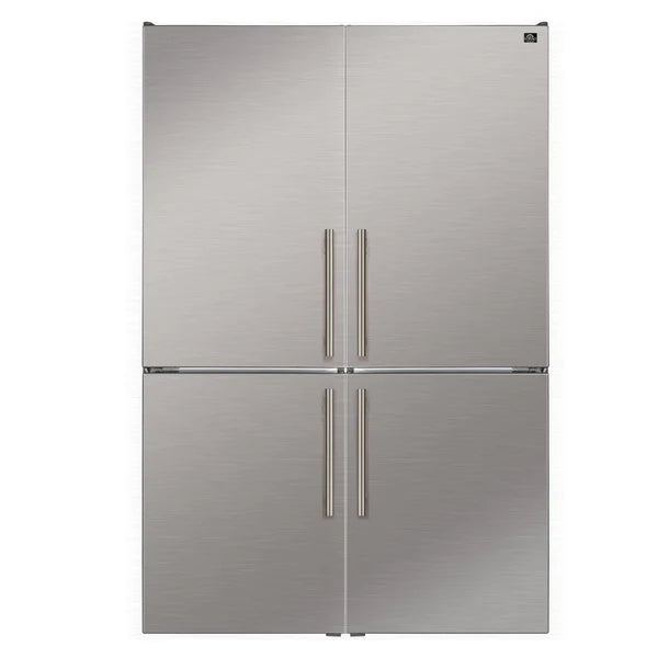 Forno Custodia 46.8" 20.6 cu. ft. Refrigerator with Bottom Freezer and Ice Maker in Stainless Steel (FFFFD1766-48S)