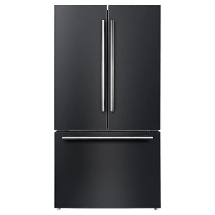 Forno Rivello 36" French Door Standard Depth Refrigerator with Water and Ice Dispenser - Stainless Steel, Black, or White (FFFFD1783-36S)