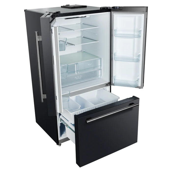 Forno Rivello 36" French Door Standard Depth Refrigerator with Water and Ice Dispenser - Stainless Steel, Black, or White (FFFFD1783-36S)
