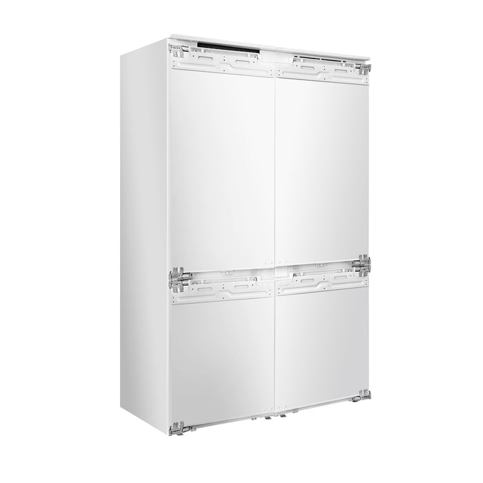 Forno Rivestito 42" 16.9 cu. ft. Counter Depth Built-In Panel-Ready Refrigerator, Double Bottom Freezer with Ice Maker (FFRBI1794-42)