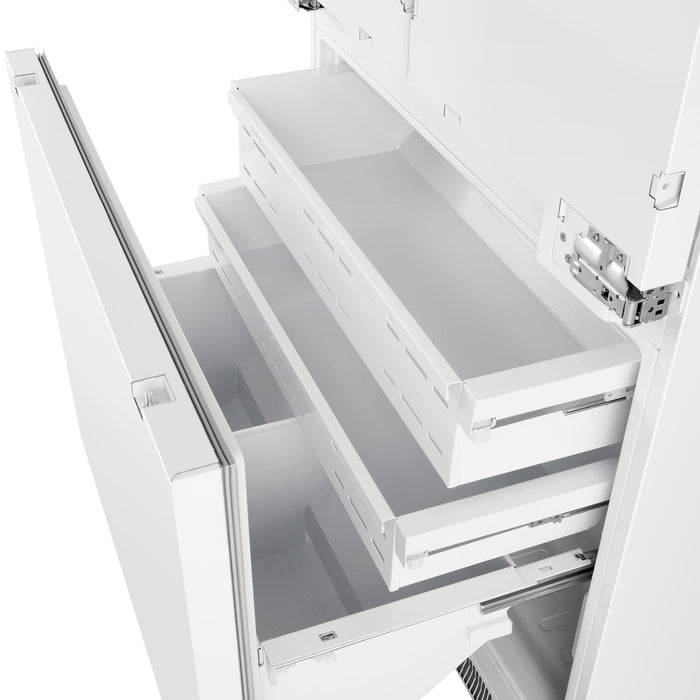 Forno Rivestito 36" 15.5 cu. ft. Counter Depth Built-In Panel-Ready French Door Refrigerator with Automatic Ice Maker (FFRBI1811-36FR)