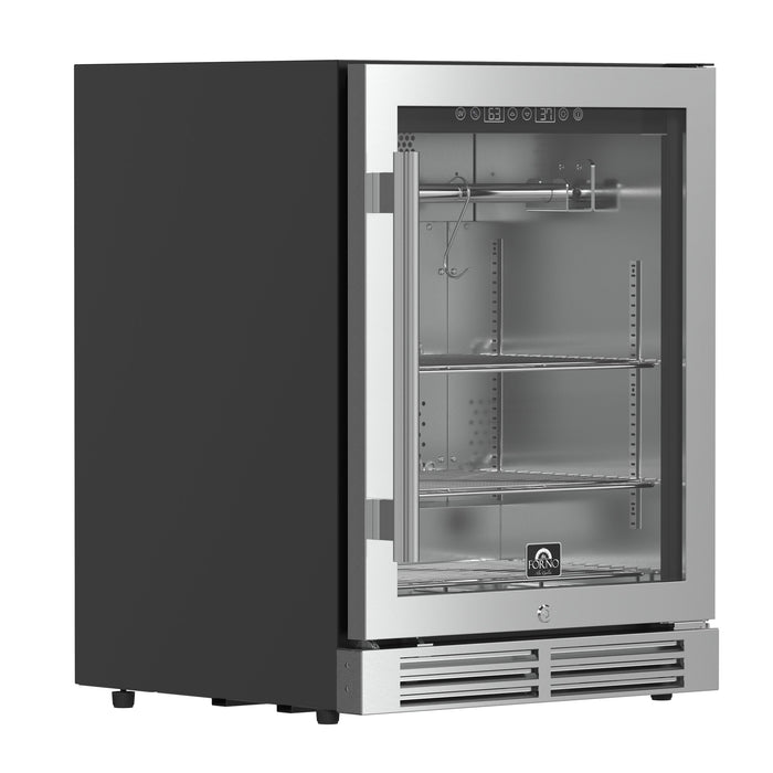Forno Asciutto 24" 4.41 cu.ft &nbsp;Dry Aging Cabinet with LED Lighting and Adjustable Shelves in Stainless Steel (FFSDA6840-24)