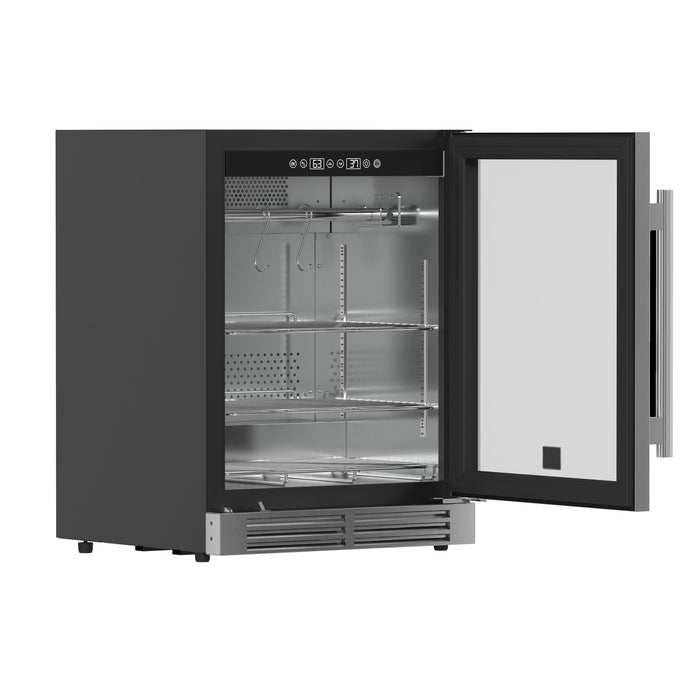 Forno Asciutto 24" 4.41 cu.ft &nbsp;Dry Aging Cabinet with LED Lighting and Adjustable Shelves in Stainless Steel (FFSDA6840-24)
