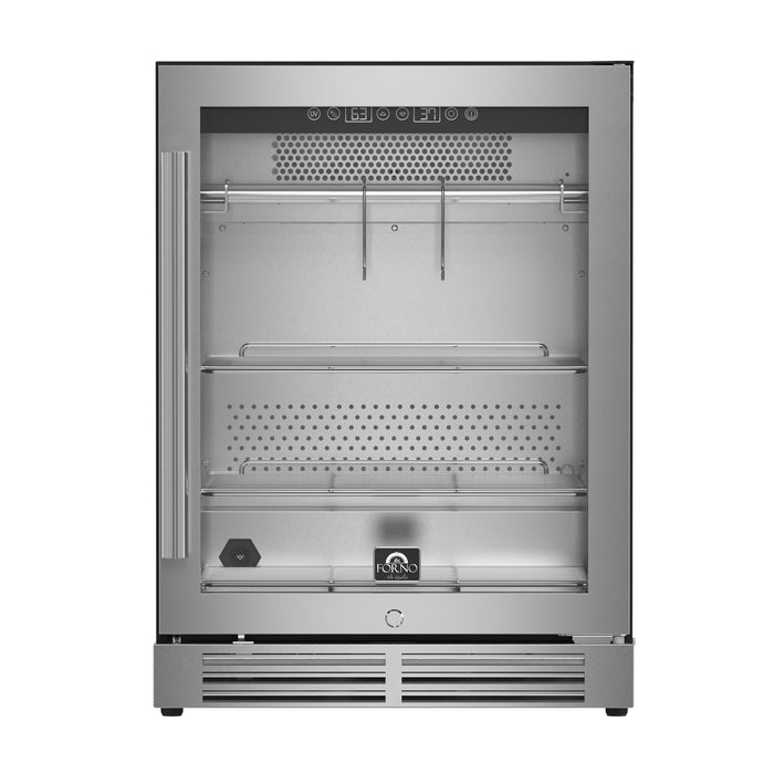 Forno Asciutto 24" 4.41 cu.ft &nbsp;Dry Aging Cabinet with LED Lighting and Adjustable Shelves in Stainless Steel (FFSDA6840-24)