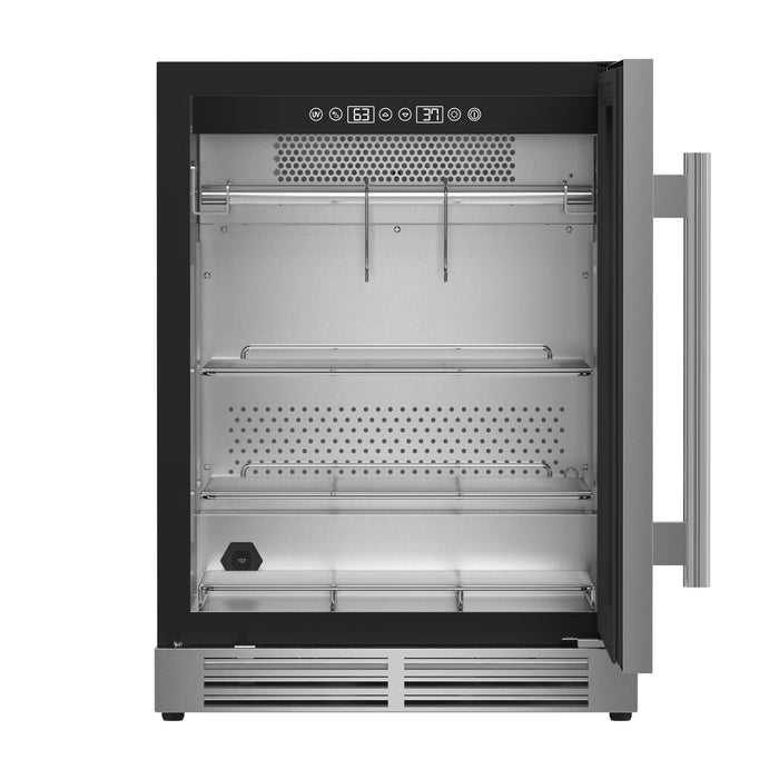 Forno Asciutto 24" 4.41 cu.ft &nbsp;Dry Aging Cabinet with LED Lighting and Adjustable Shelves in Stainless Steel (FFSDA6840-24)