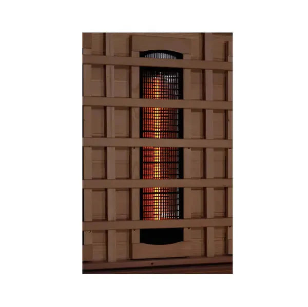 Golden Designs 2025 Model - "Reserve Edition" 3-Person Full Spectrum Near Zero EMF FAR Infrared Indoor Sauna with Himalayan Salt Bar (GDI-8230-01)