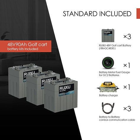 Ruixu RX-GC4830 | RUiXU 48V GOLF CART CONVERSION KIT | FREE CHARGER, FREE GAUGE