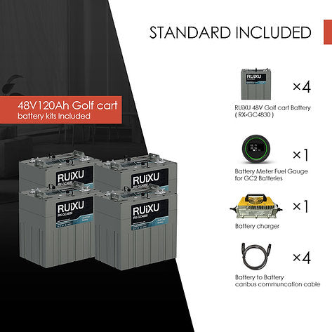Ruixu RX-GC4830 | RUiXU 48V GOLF CART CONVERSION KIT | FREE CHARGER, FREE GAUGE