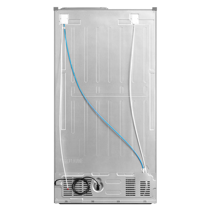 Cosmo 35" 26.3 cu. ft. Side-by-Side Refrigerator with Water and Ice Dispenser in Stainless Steel (COS-SBSR263RHSS)