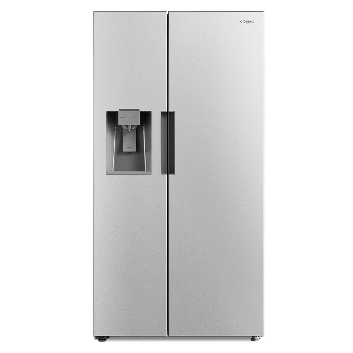 Cosmo 35" 26.3 cu. ft. Side-by-Side Refrigerator with Water and Ice Dispenser in Stainless Steel (COS-SBSR263RHSS)