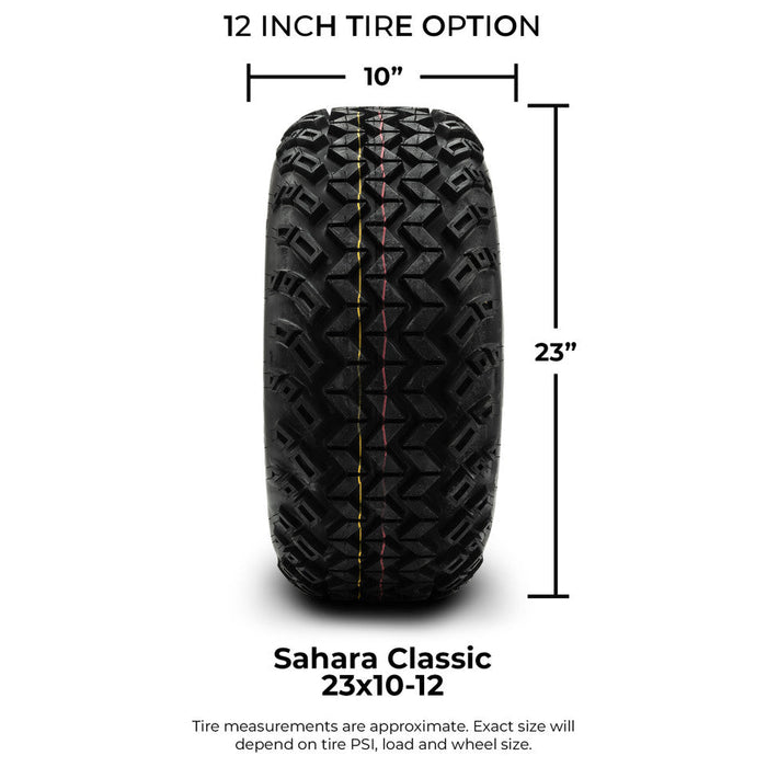 MODZ 12' Aftershock Machined Black - Tire and Wheel Combo