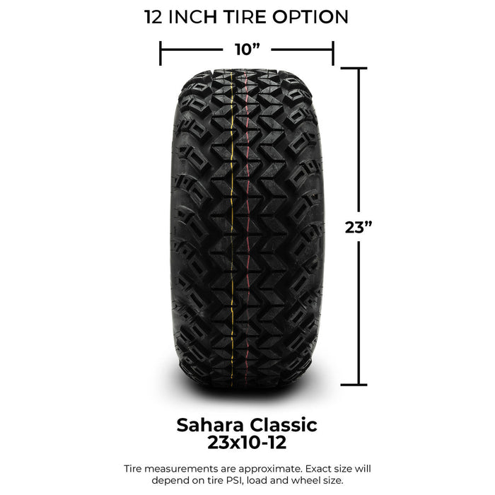 MODZ® 12" Matrix Machined Matte Black - Lifted Tires and Wheels Combo