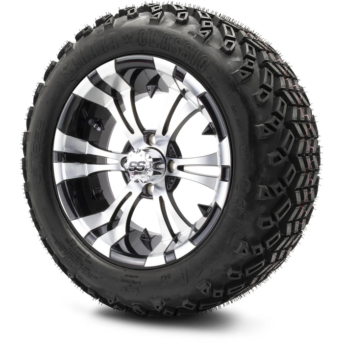 MODZ 14" Vampire Machined Black Wheels & Off-Road Tires Combo