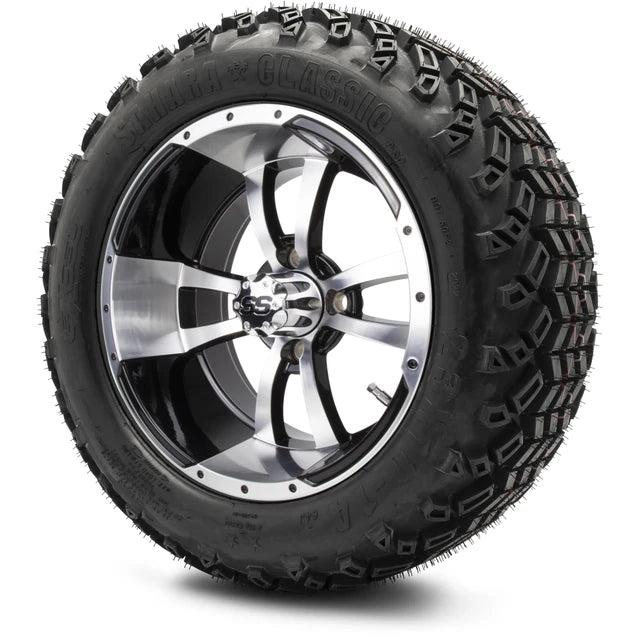 MODZ 14" Storm Trooper Machined Black Wheels & Off-Road Tires Combo