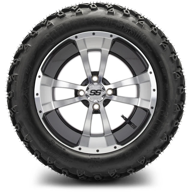MODZ 14" Storm Trooper Machined Black Wheels & Off-Road Tires Combo