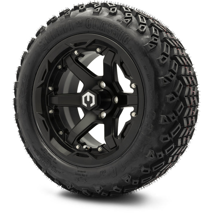 MODZ 14' Gladiator Matte Black - Tire and Wheel Combo