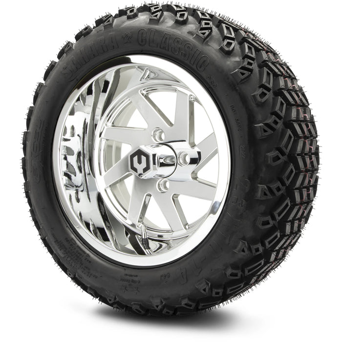 MODZ 14" Fury Chrome Wheels & Off-Road Tires Combo
