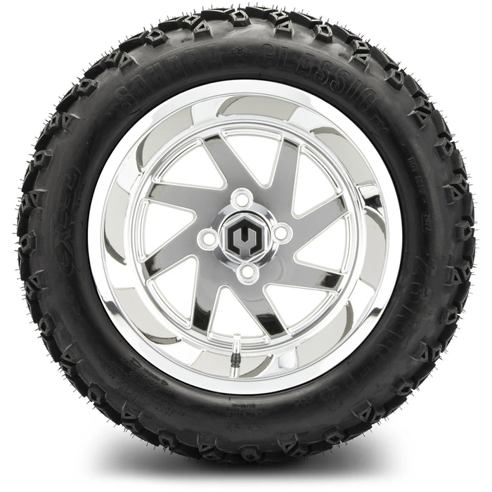 MODZ 14" Fury Chrome Wheels & Off-Road Tires Combo