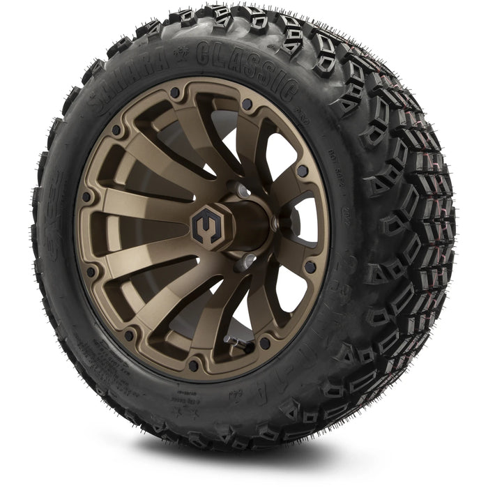 MODZ 14" Bomber Matte Bronze Wheels & Off-Road Tires Combo