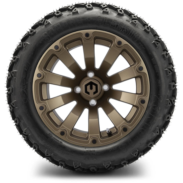 MODZ 14" Bomber Matte Bronze Wheels & Off-Road Tires Combo